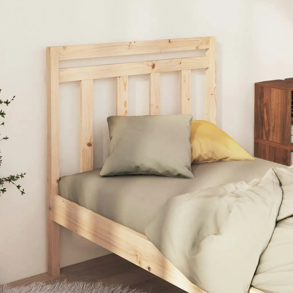 Bed Headboard 95 cm Solid Wood Pine 822242