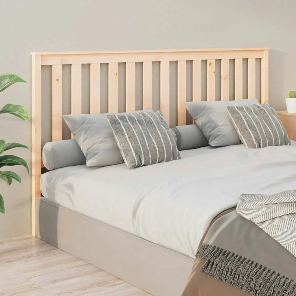 Bed Headboard 186 cm Solid Wood Pine 818535