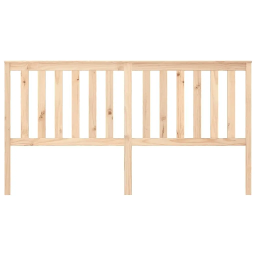 Bed Headboard 186 cm Solid Wood Pine 818535