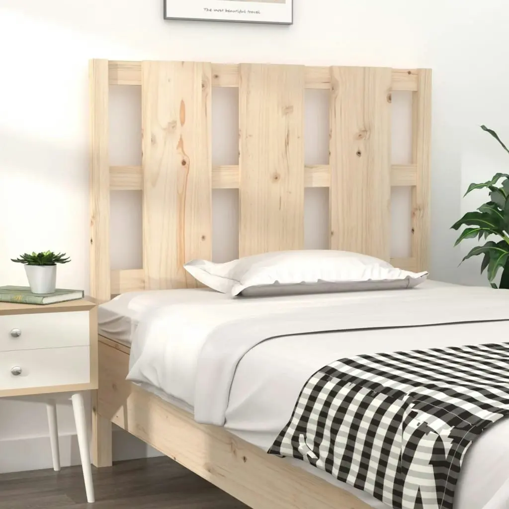 Bed Headboard 95.5 cm Solid Wood Pine 817970