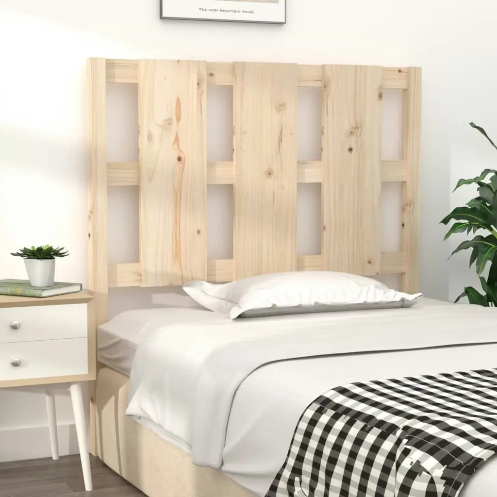 Bed Headboard 95.5 cm Solid Wood Pine 817970