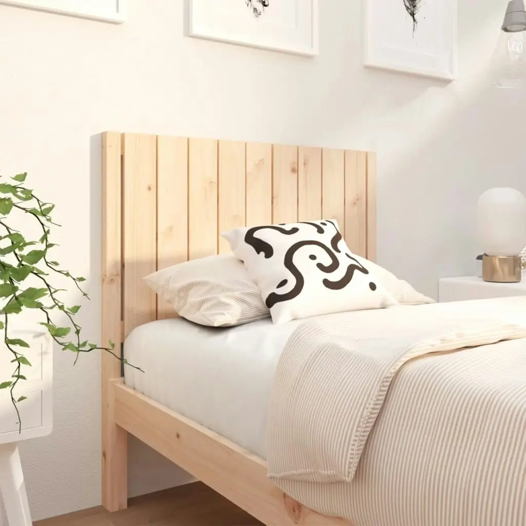 Bed Headboard 95.5 cm Solid Wood Pine 818850