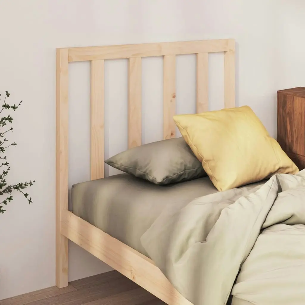 Bed Headboard 95x4x100 cm Solid Wood Pine 822237