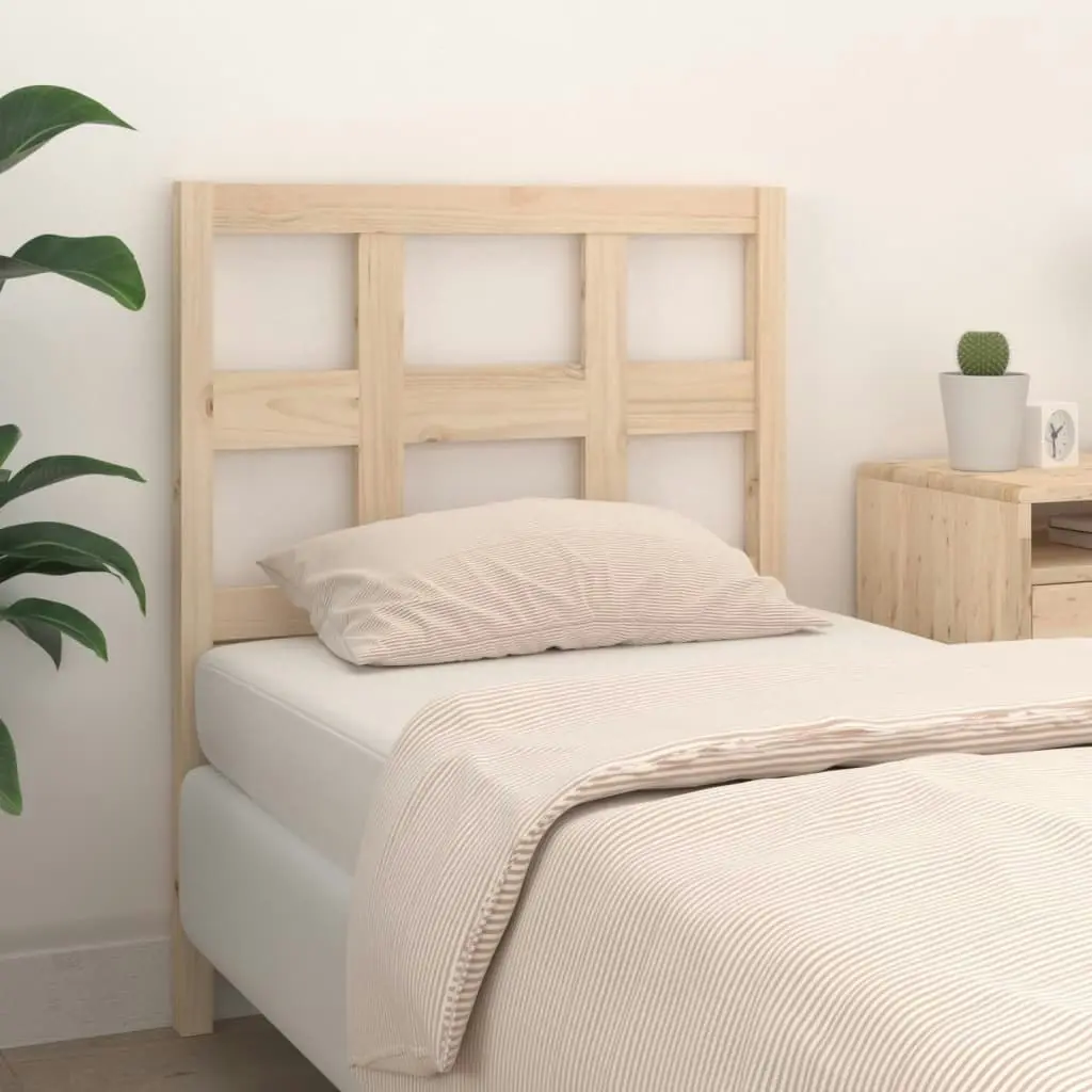 Bed Headboard 95.5 cm Solid Wood Pine 818900