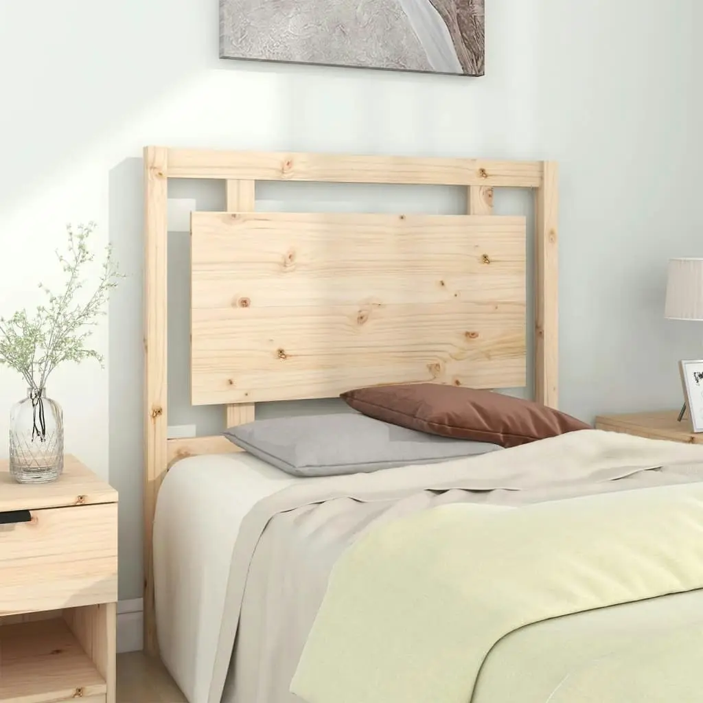 Bed Headboard 95.5 cm Solid Wood Pine 817920