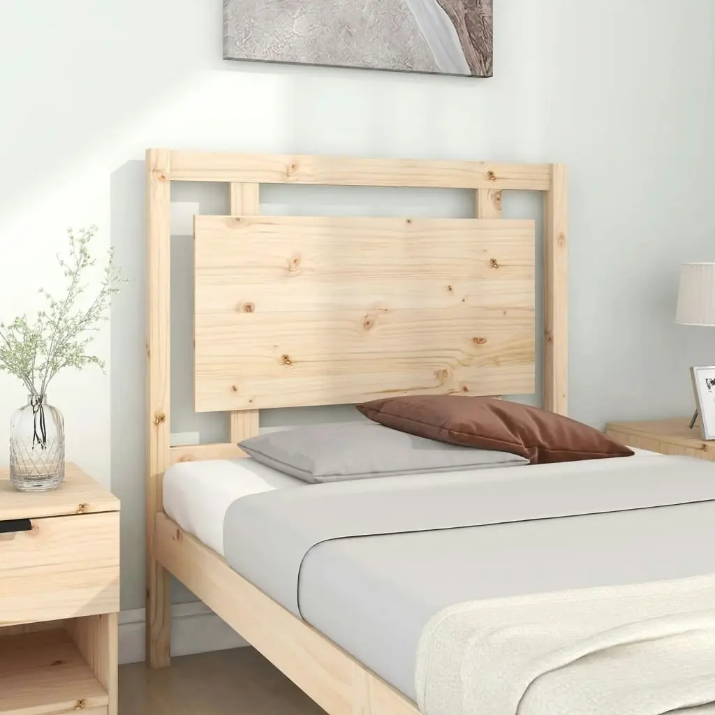 Bed Headboard 95.5 cm Solid Wood Pine 817920