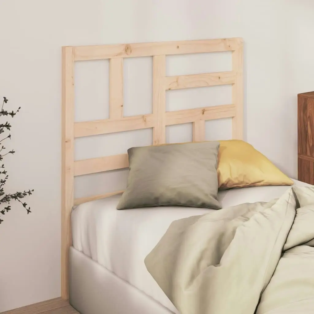 Bed Headboard 96 cm Solid Wood Pine 818170