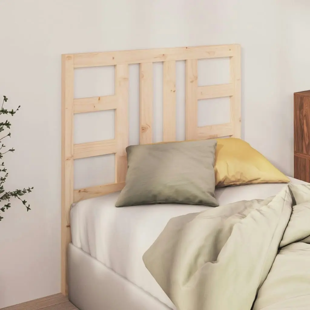 Bed Headboard 96x4x100 cm Solid Wood Pine 817820