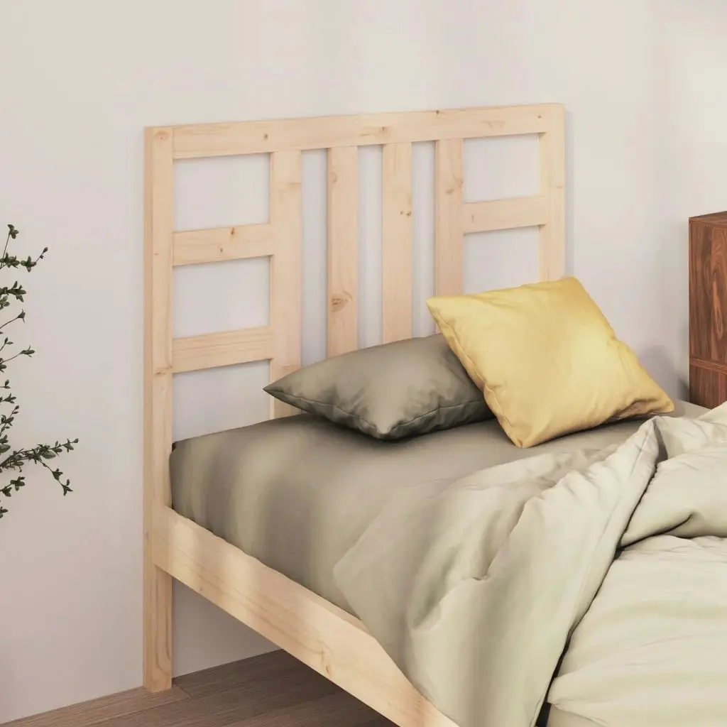 Bed Headboard 96x4x100 cm Solid Wood Pine 817820