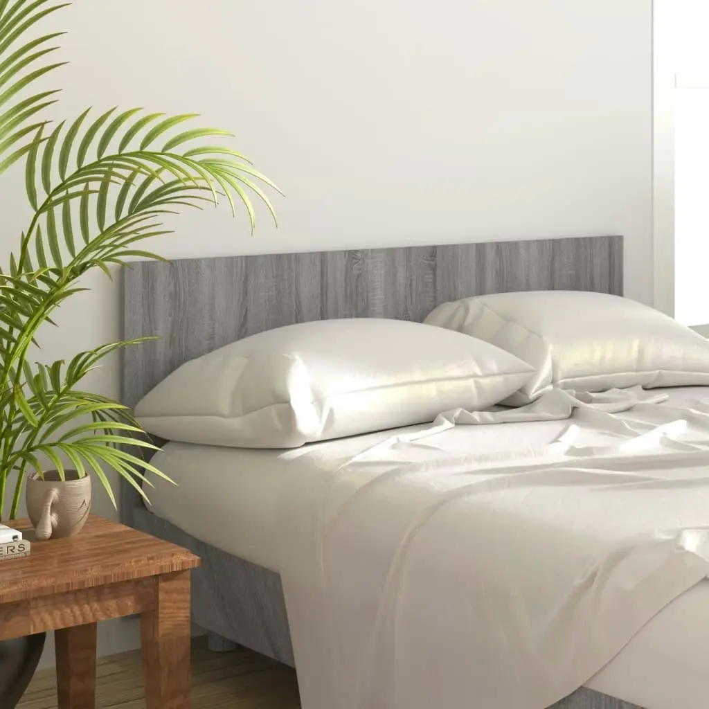 Bed Headboard Grey Sonoma 160x1.5x80 cm Engineered Wood 816974