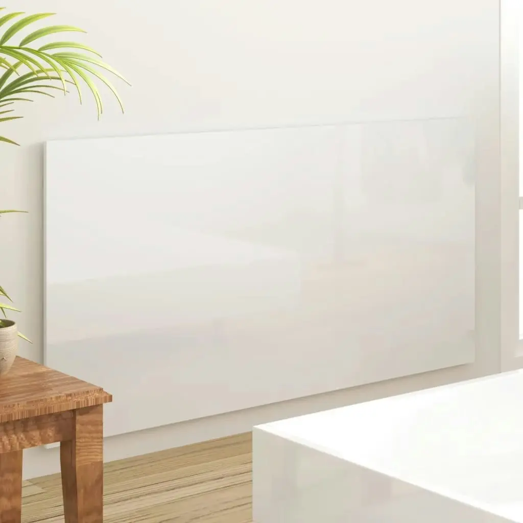 Bed Headboard High Gloss White 160x1.5x80 cm Engineered Wood 811040