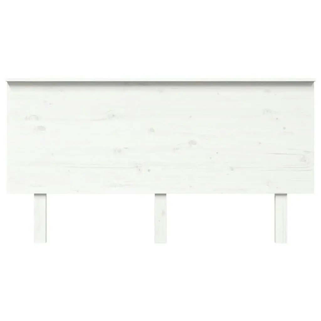 Bed Headboard White 154x6x82.5 cm Solid Wood Pine 819176