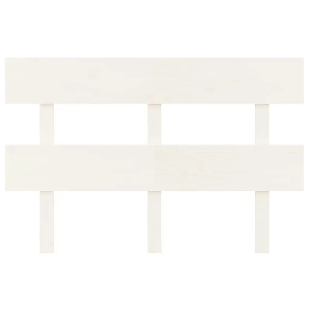 Bed Headboard White 138 cm Solid Wood Pine 819066