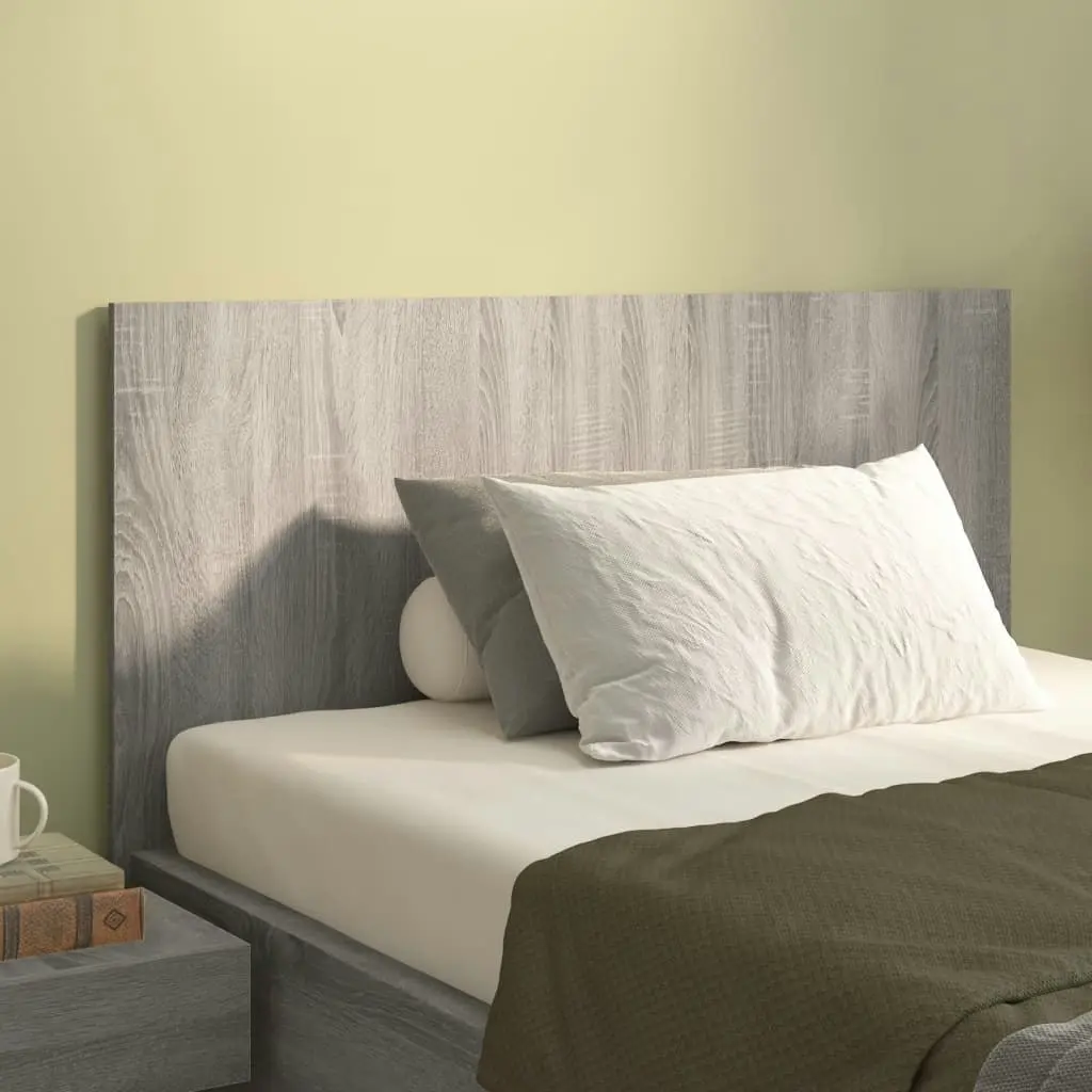 Bed Headboard Grey Sonoma 120 cm Engineered Wood 816971