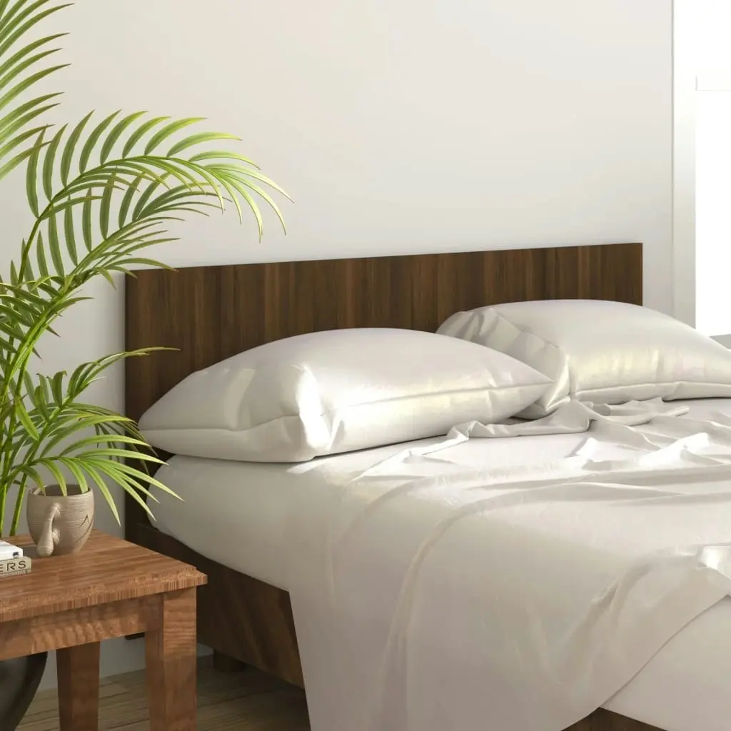 Bed Headboard Brown Oak 160x1.5x80 cm Engineered Wood 816975