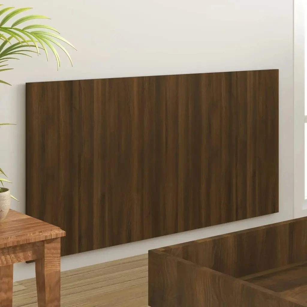 Bed Headboard Brown Oak 160x1.5x80 cm Engineered Wood 816975