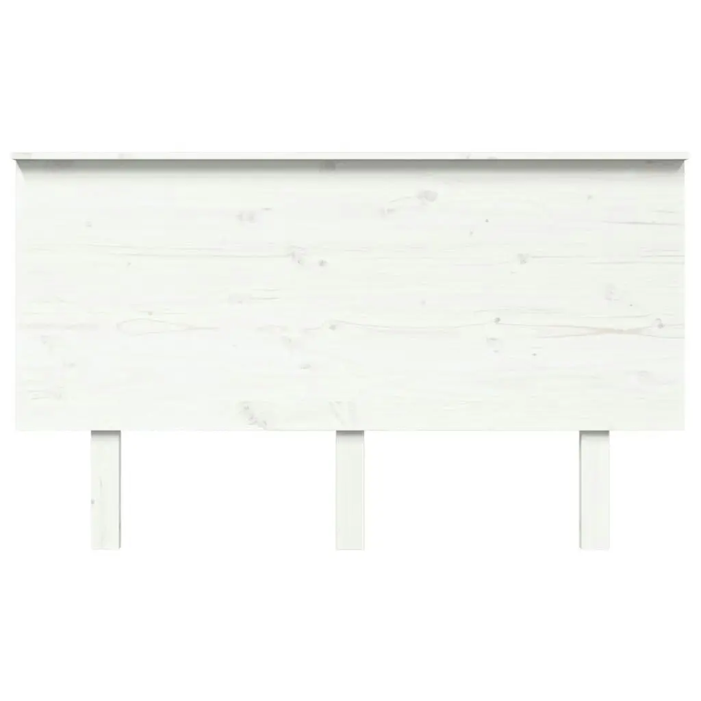 Bed Headboard White 139 cm Solid Wood Pine 819166