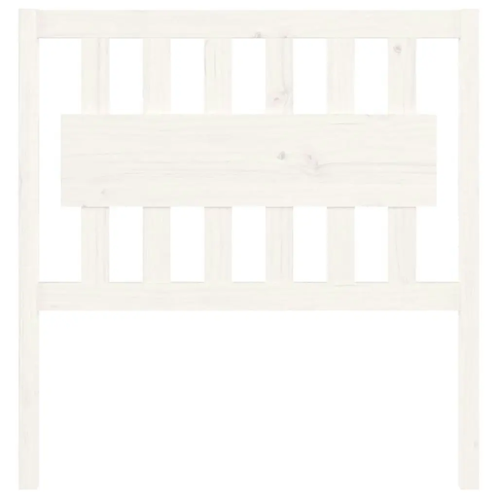 Bed Headboard White 95.5 cm Solid Wood Pine 818551