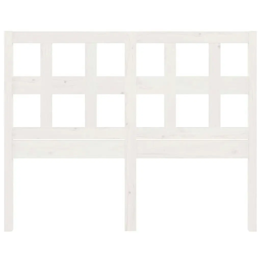 Bed Headboard White 185.5 cm Solid Wood Pine 818936