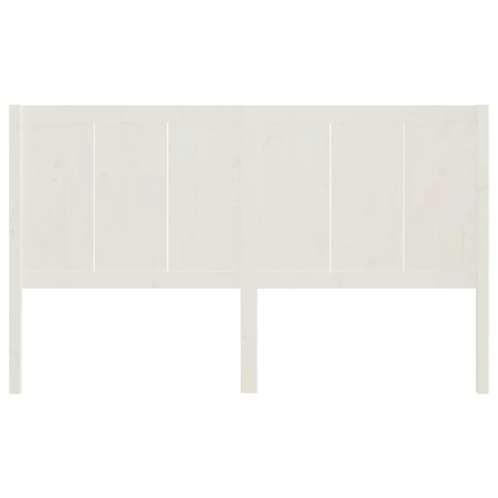 Bed Headboard White 185.5 cm Solid Pine Wood 818106