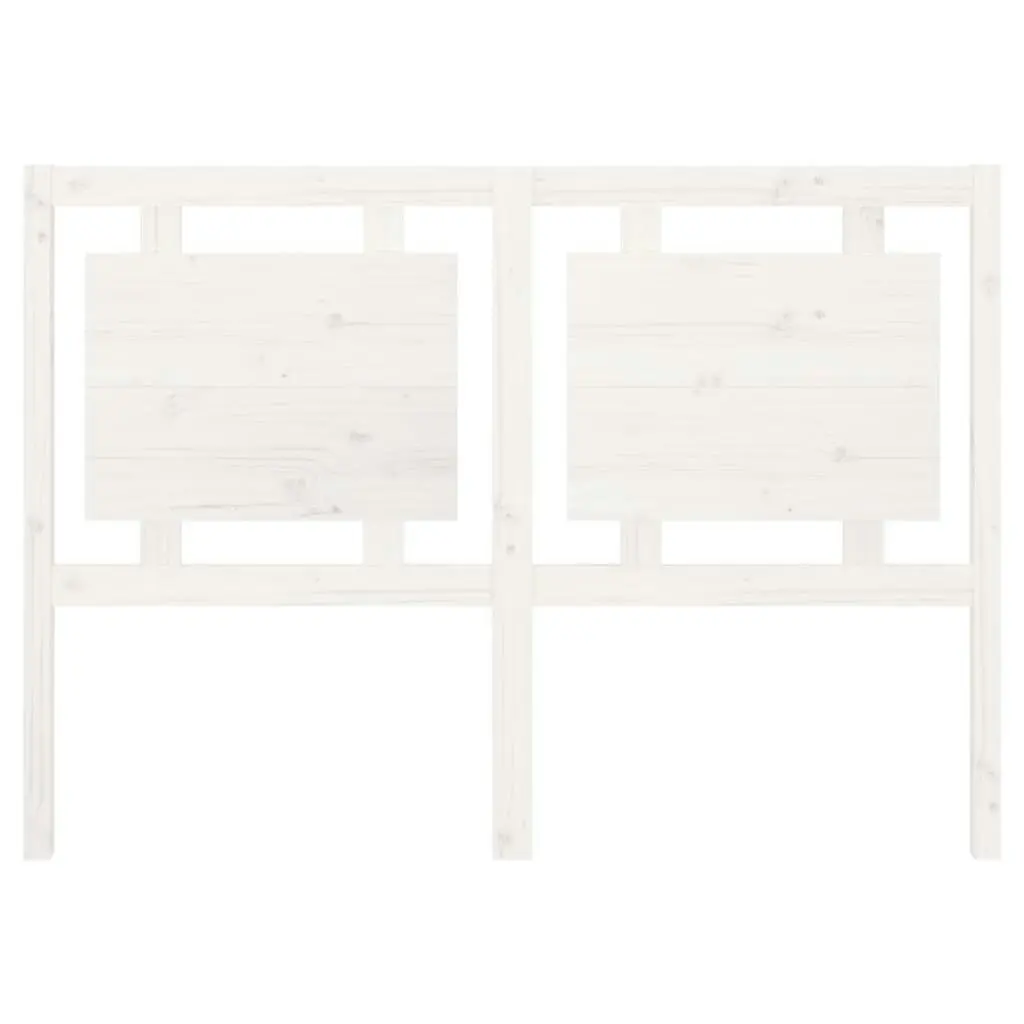 Bed Headboard White 140.5 cm Solid Wood Pine 817936