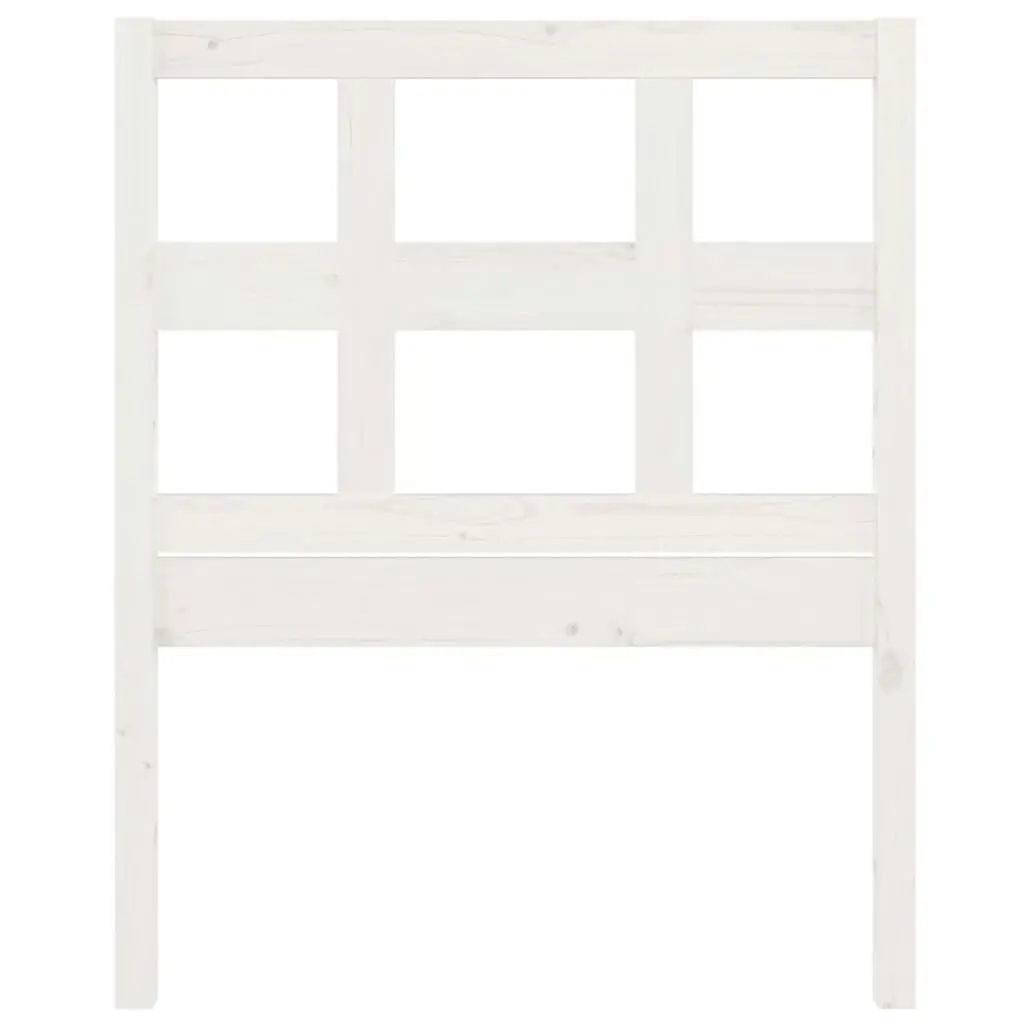 Bed Headboard White 95.5 cm Solid Wood Pine 818901