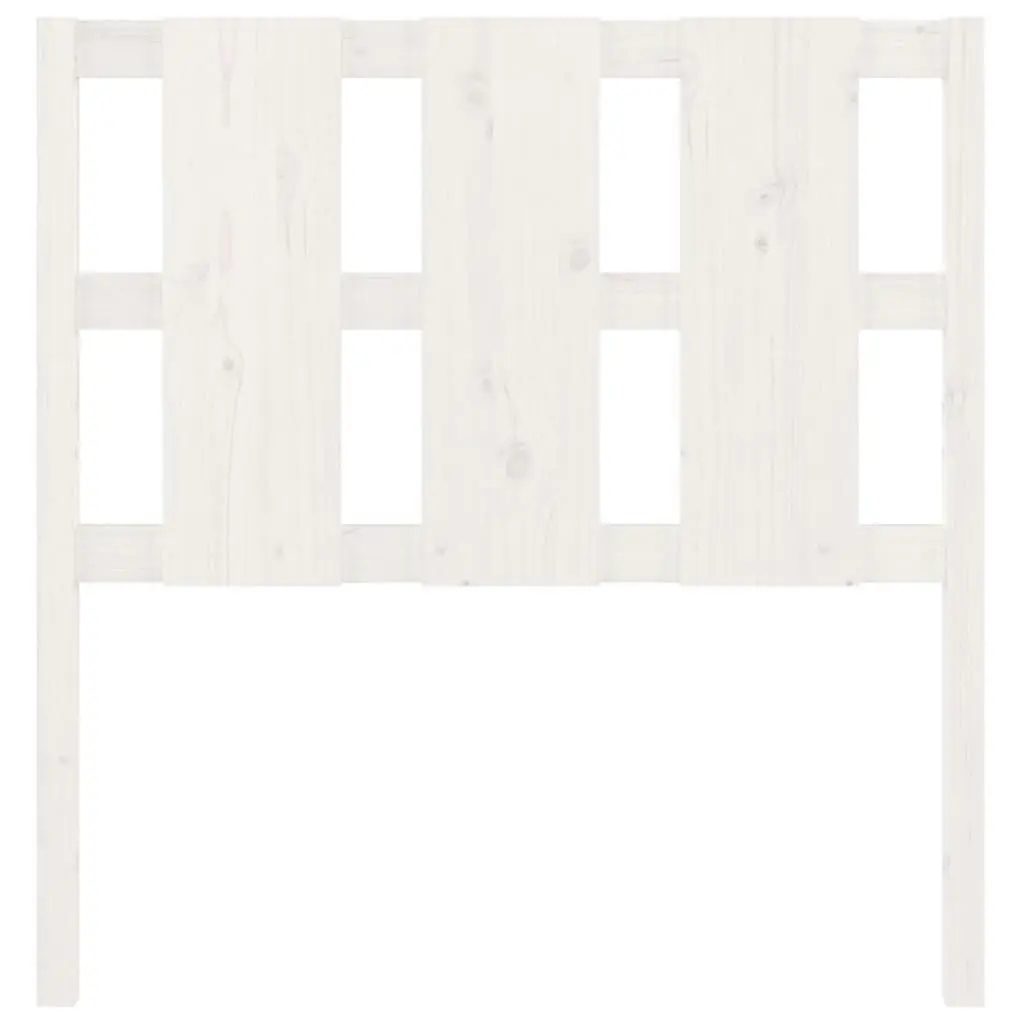 Bed Headboard White 95.5x4x100 cm Solid Wood Pine 817971