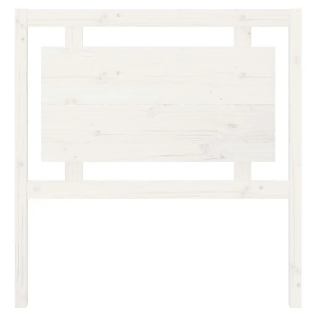 Bed Headboard White 95.5 cm Solid Wood Pine 817921