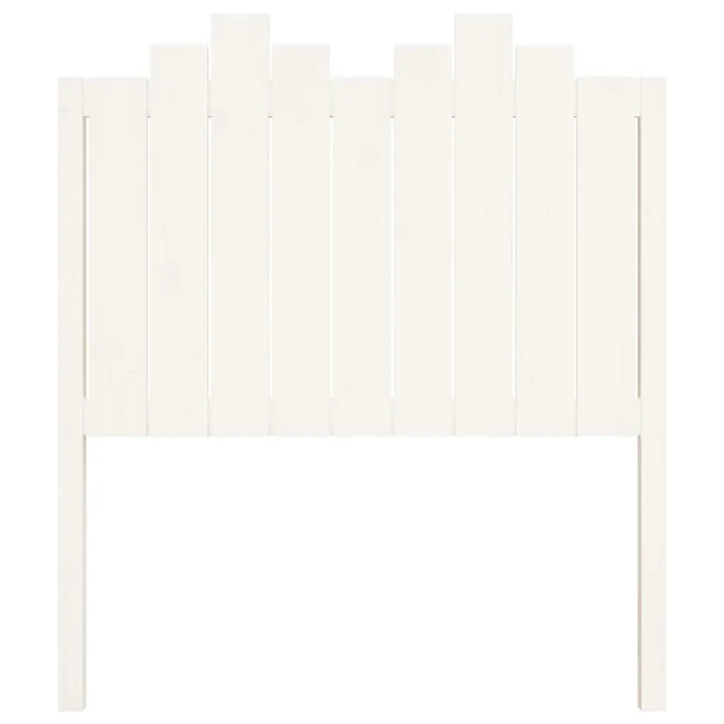 Bed Headboard White 96 cm Solid Wood Pine 818451