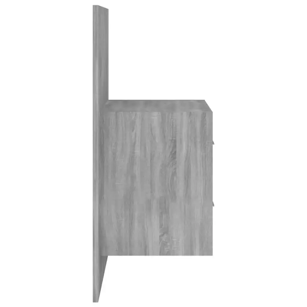 Bed Headboard with Cabinets Grey Sonoma Engineered Wood 3115714