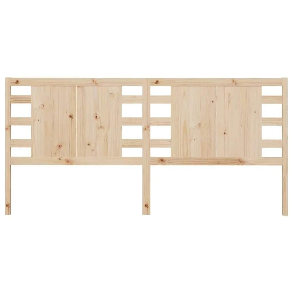 Headboard 186 cm Solid Wood Pine 818785