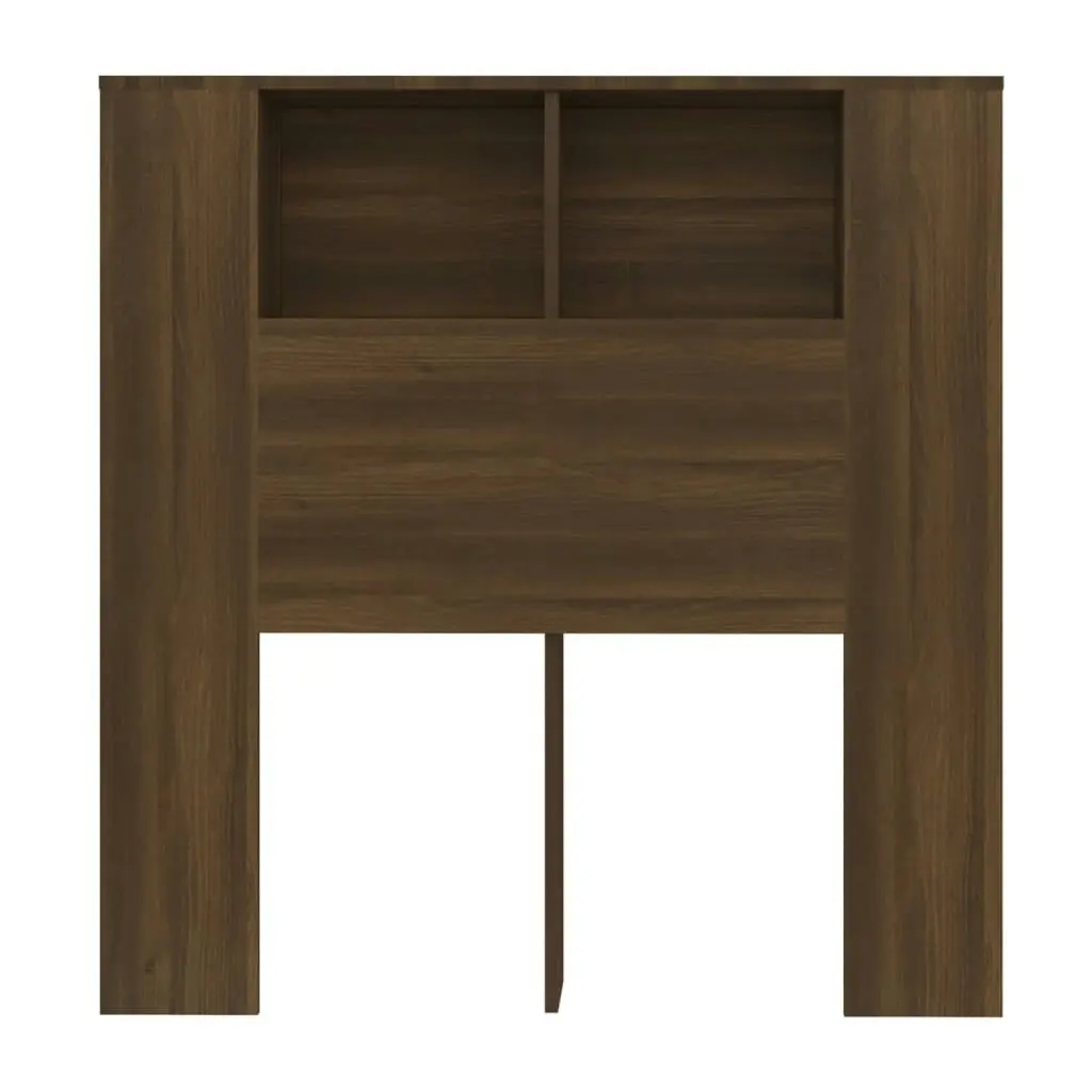 Headboard Cabinet Brown Oak 100 cm 817266