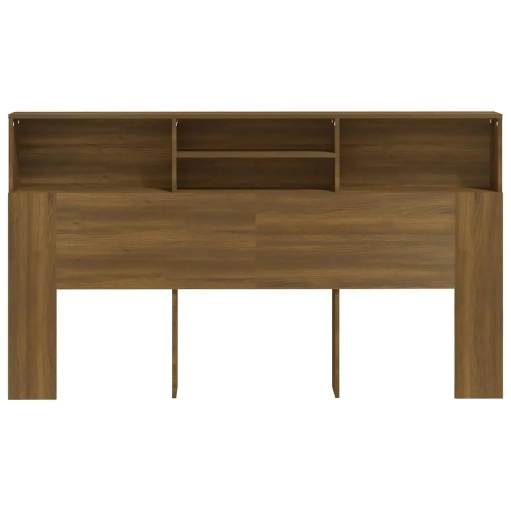 Headboard Cabinet Brown oak 180 cm 817257