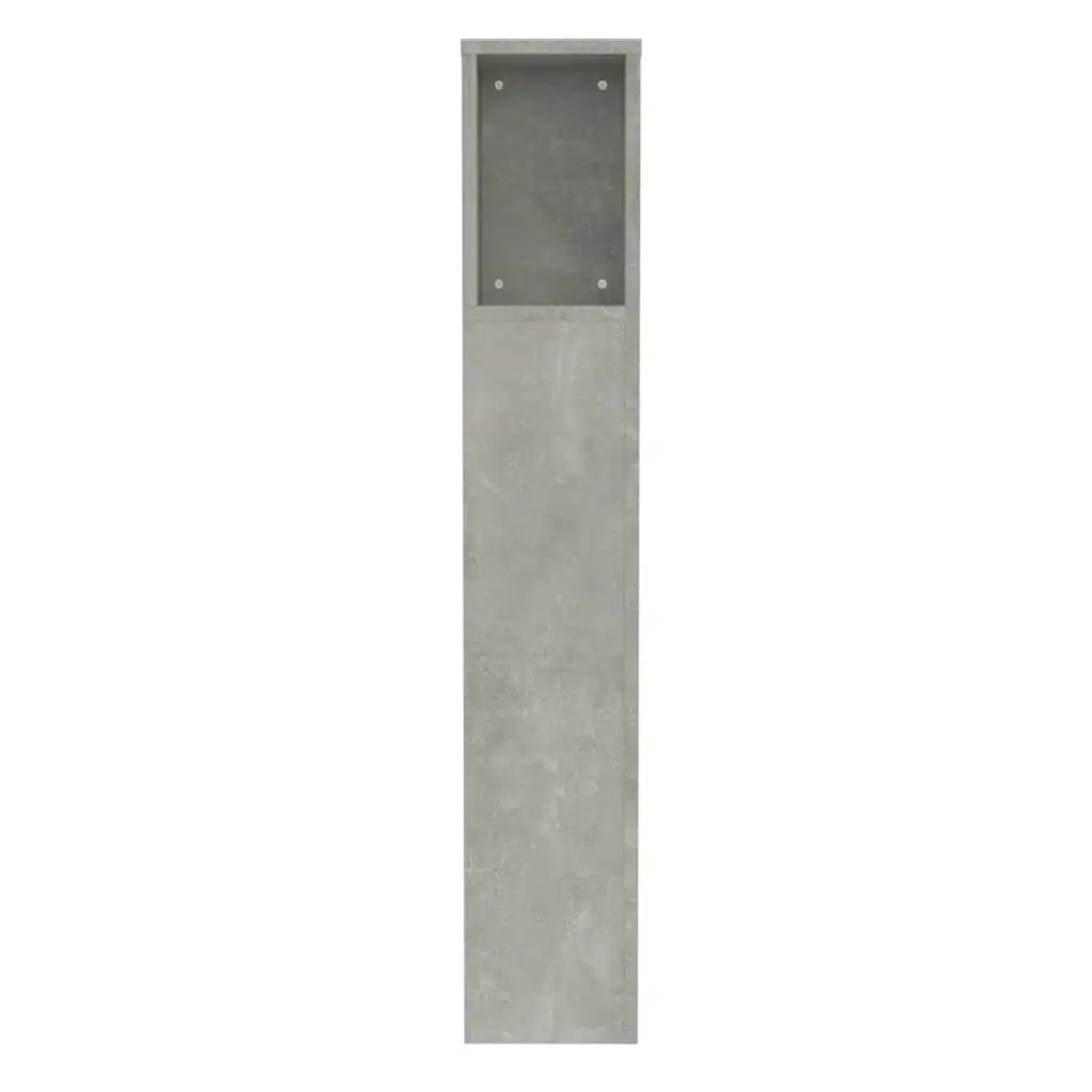 Headboard Cabinet Concrete Grey 100 cm 811911