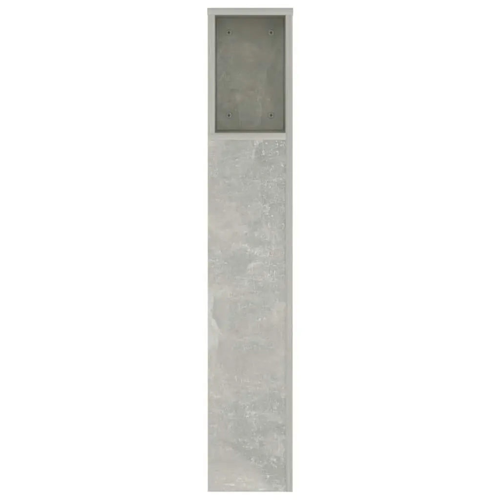 Headboard Cabinet Concrete Grey 140x18.5x104.5 cm 811929