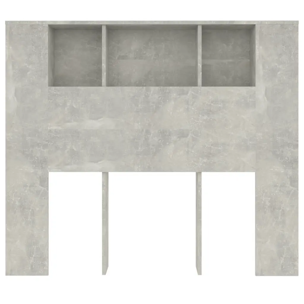 Headboard Cabinet Concrete Grey 120x18.5x102.5 cm 811920