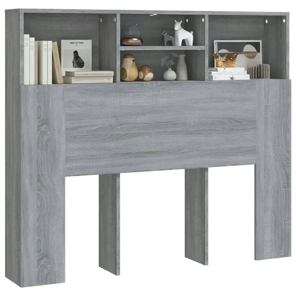 Headboard Cabinet Grey Sonoma 120x19x103.5 cm 817247