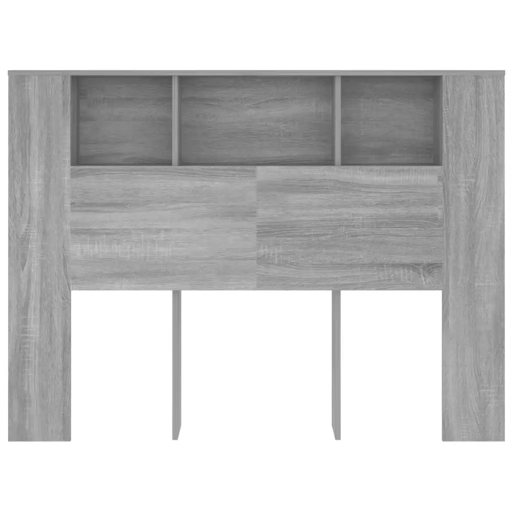 Headboard Cabinet Grey Sonoma 140x18.5x104.5 cm 817271