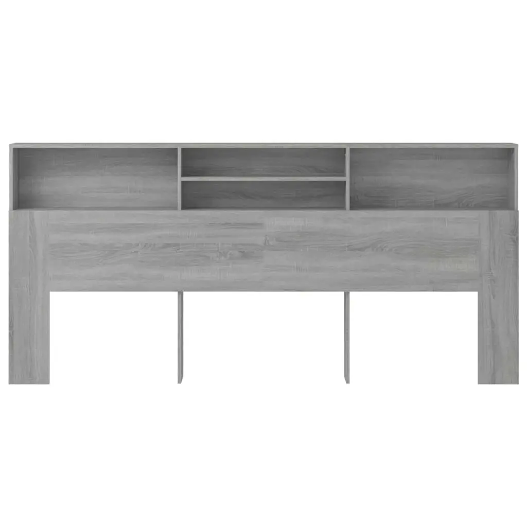 Headboard Cabinet Grey Sonoma 220x19x103.5 cm 817262