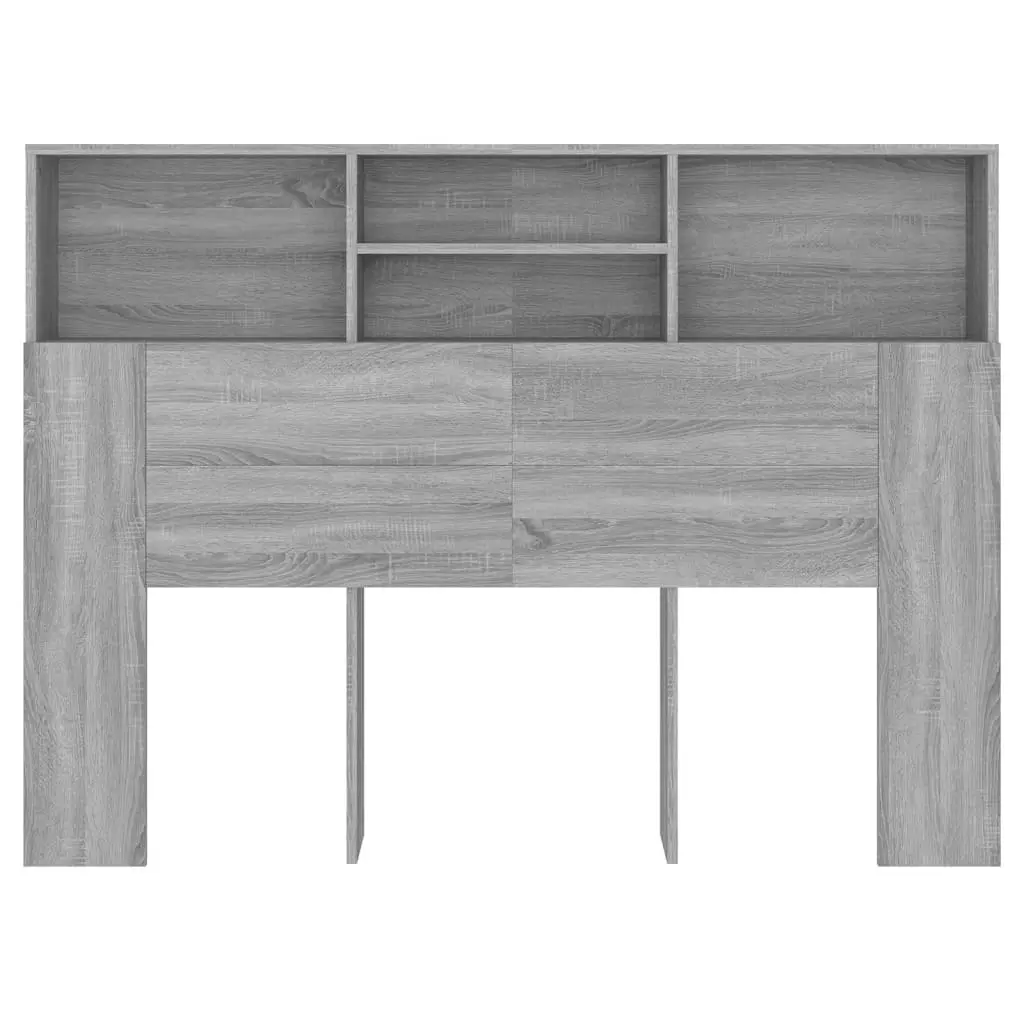 Headboard Cabinet Grey Sonoma 140x19x103.5 cm 817250