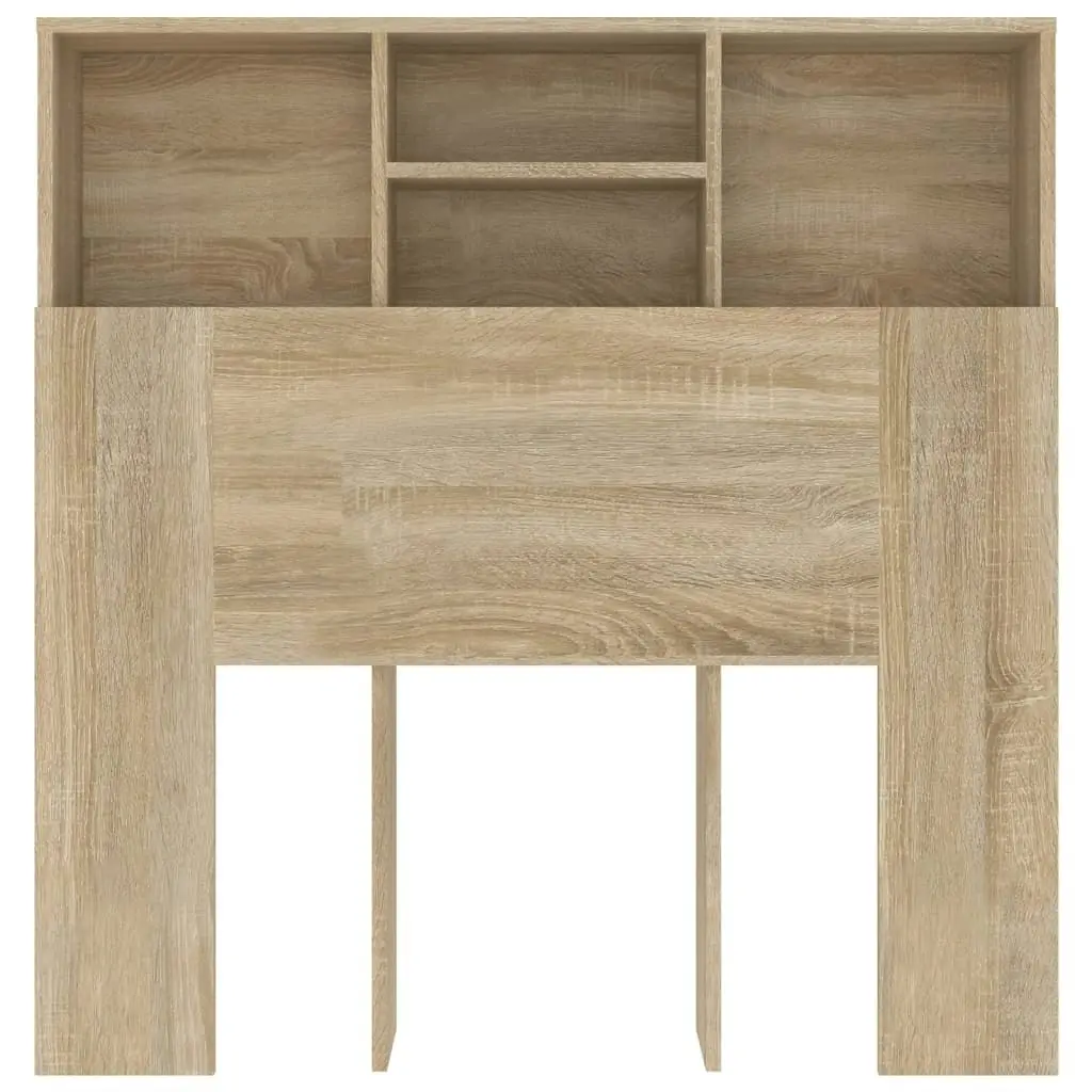 Headboard Cabinet Sonoma Oak 100x19x103.5 cm 811847