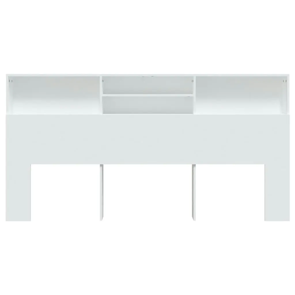 Headboard Cabinet White 200x19x103.5 cm 811889