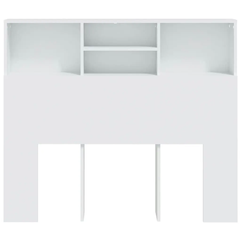 Headboard Cabinet White 120x19x103.5 cm 811853