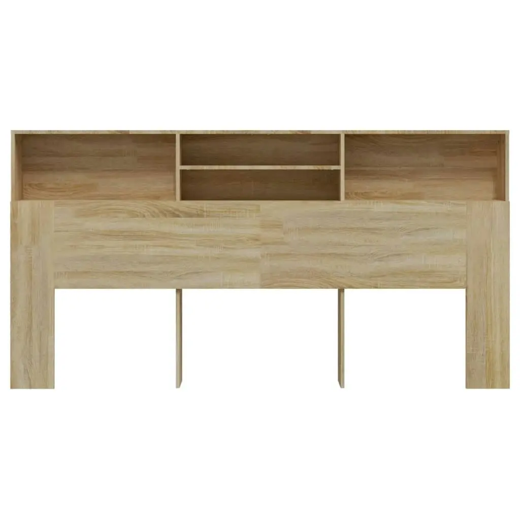 Headboard Cabinet Sonoma Oak 200x19x103.5 cm 811892