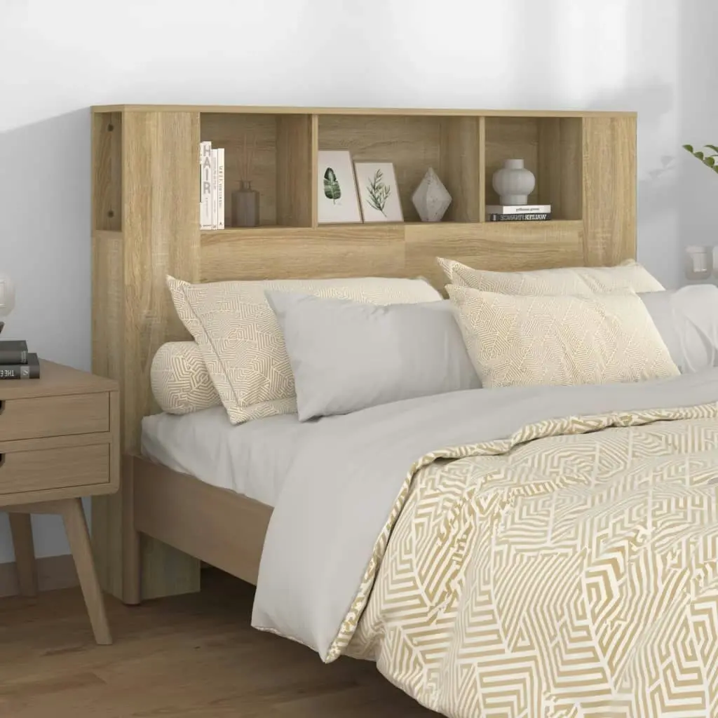 Headboard Cabinet Sonoma Oak 140x18.5x104.5 cm 811928