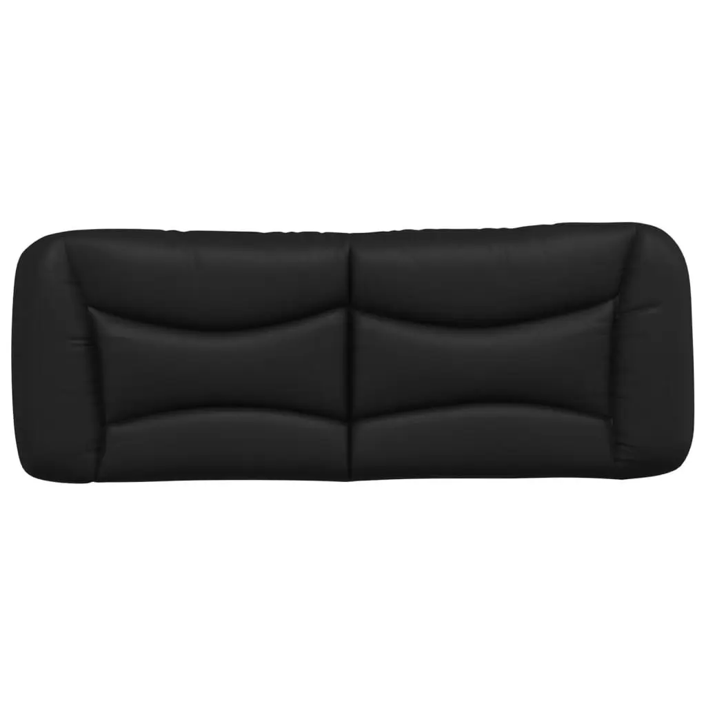 Headboard Cushion Black 137 cm Double Faux Leather 374575