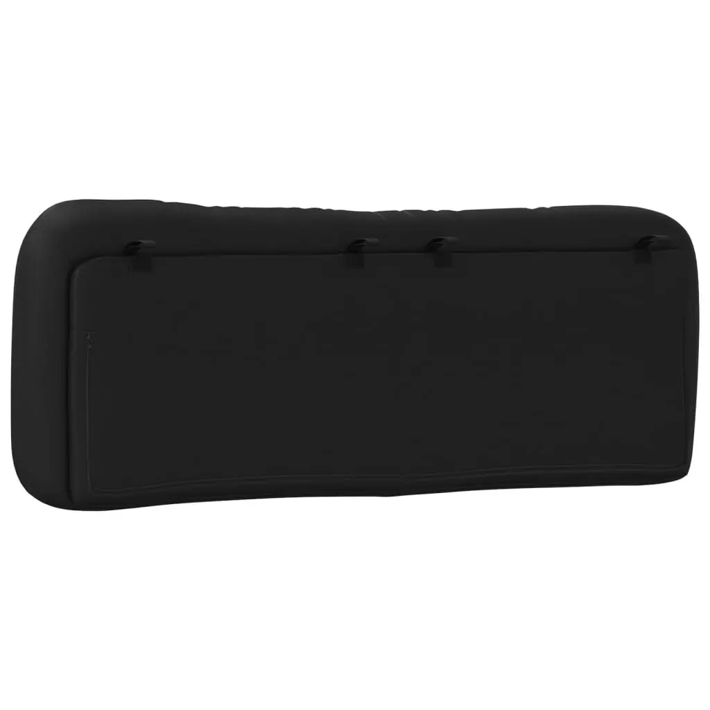 Headboard Cushion Black 137 cm Double Faux Leather 374575