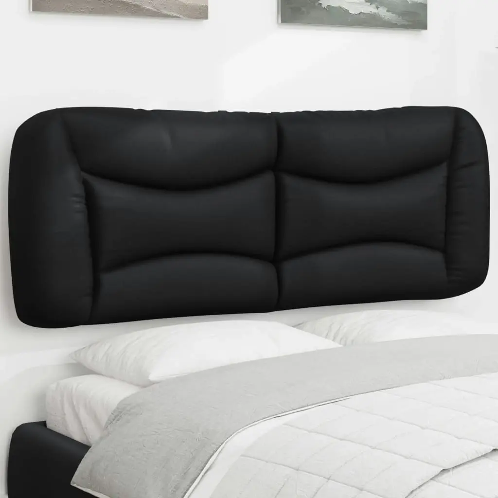 Headboard Cushion Black 137 cm Faux Leather 3207684