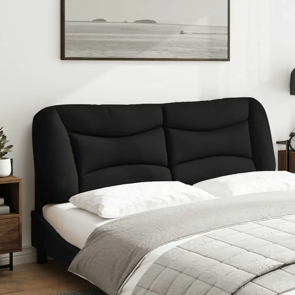 Headboard Cushion Black 152 cm Queen Fabric 374630