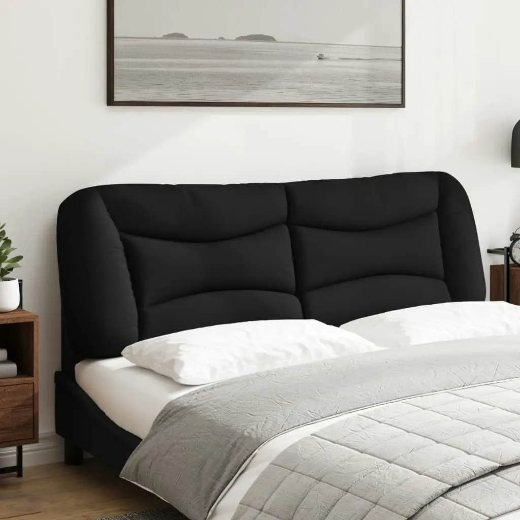 Headboard Cushion Black 153 cm Fabric 3207689